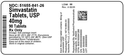 Label (51655 841 26   Rev A 02 23)